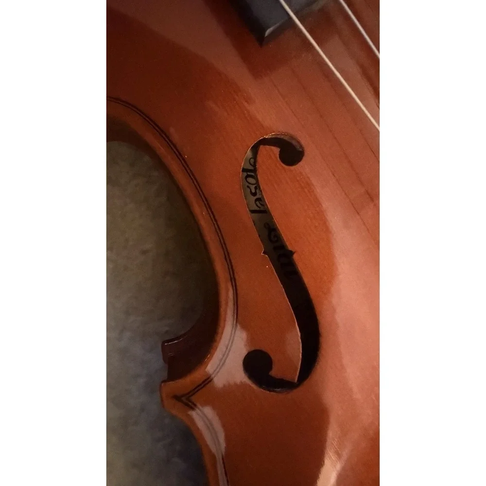 Josef Lidl 4/4 Violin Vintage Made In Luby Czechoslovakia With Case And Bow